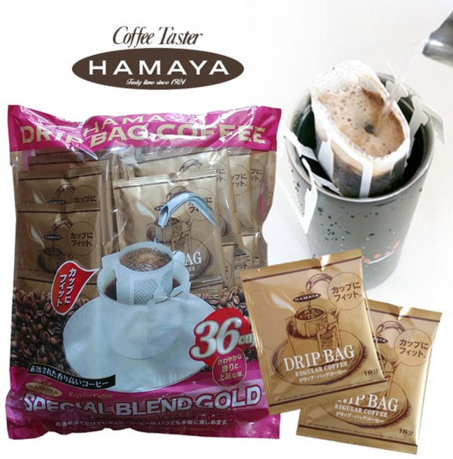 사은품증정 + 하마야 드립 백 커피 1봉지(36개입) 코스트코 원두커피, 1개