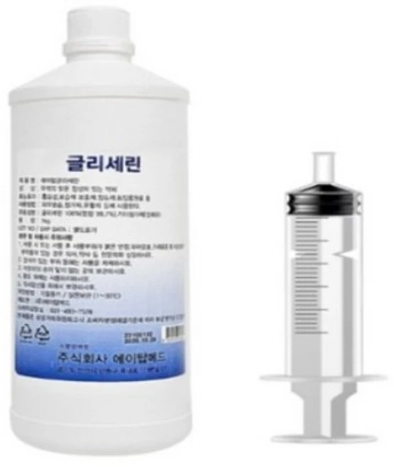 글리세린 관장액 1kg 관장용 주사기 증정, 1개 - 쿠팡