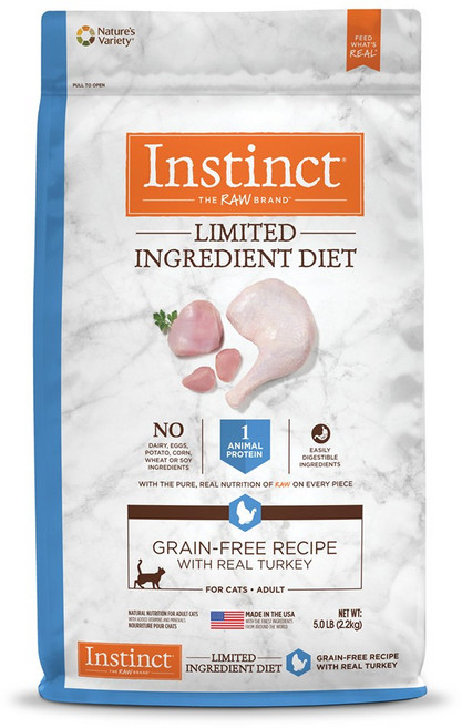 인스팅트 생식본능 LID 캣 키블 고양이사료, 칠면조, 2.2kg, 1개
