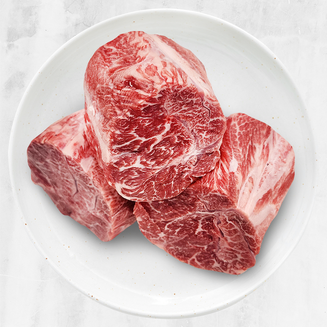 우마왕 한우 1++ 아롱사태 덩어리 수육용 장조림 국거리용, 1개, 300g, 사태 덩어리