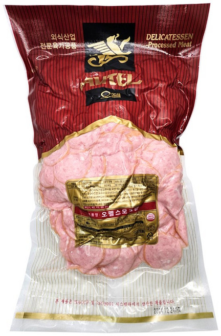 오뗄 스모크햄 카나디언 1kg 냉장 카나디안, 1개