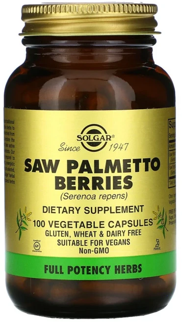 솔가 풀 포텐시 허브 쏘우 팔메토 베리 베지터블 캡슐 글루텐 프리, 100정, 1개 - 쿠팡