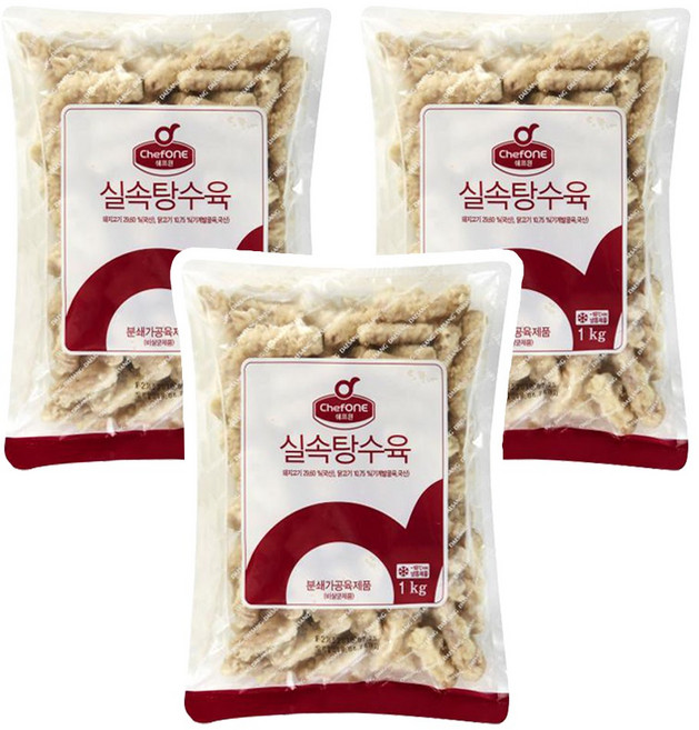 대상 쉐프원 실속탕수육, 1kg, 3개