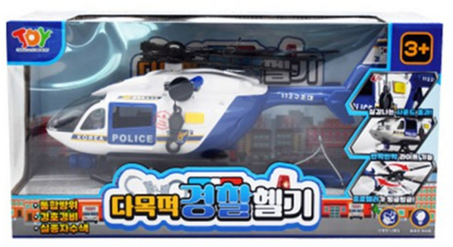 토이앤토이 다목적 경찰헬기 작동완구, 1개