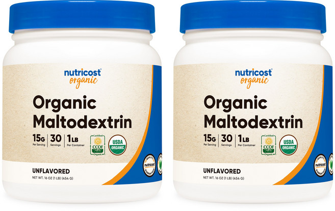 뉴트리코스트 오가닉 말토덱스트린 타피오카 파우더 1lb 무맛, 454g, 2개