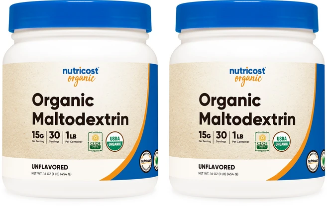 뉴트리코스트 오가닉 말토덱스트린 타피오카 파우더 1lb 무맛, 454g, 2개 - 쿠팡