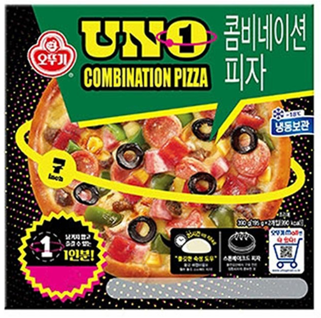 오뚜기콤비네이션 피자 UNO (195g 2입) 2개, 195g