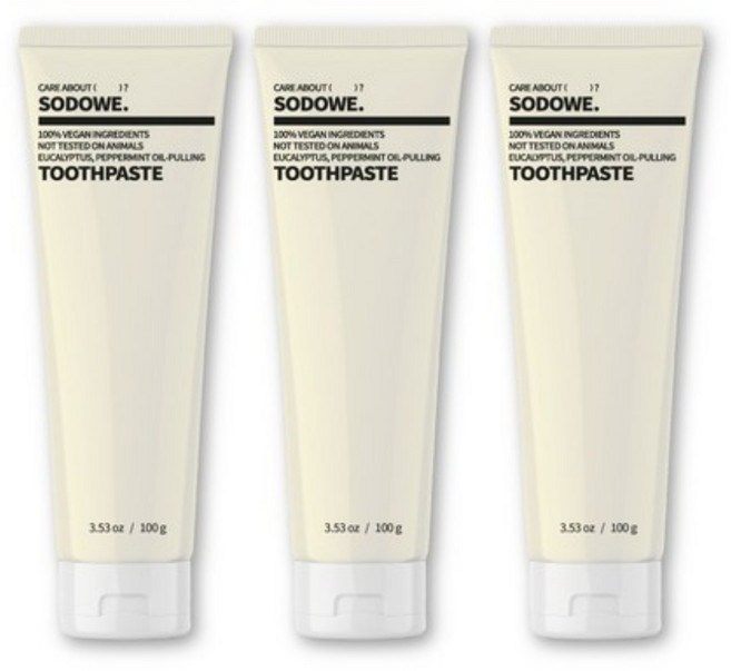 쏘두위 오일풀링 치약, 100g, 3개