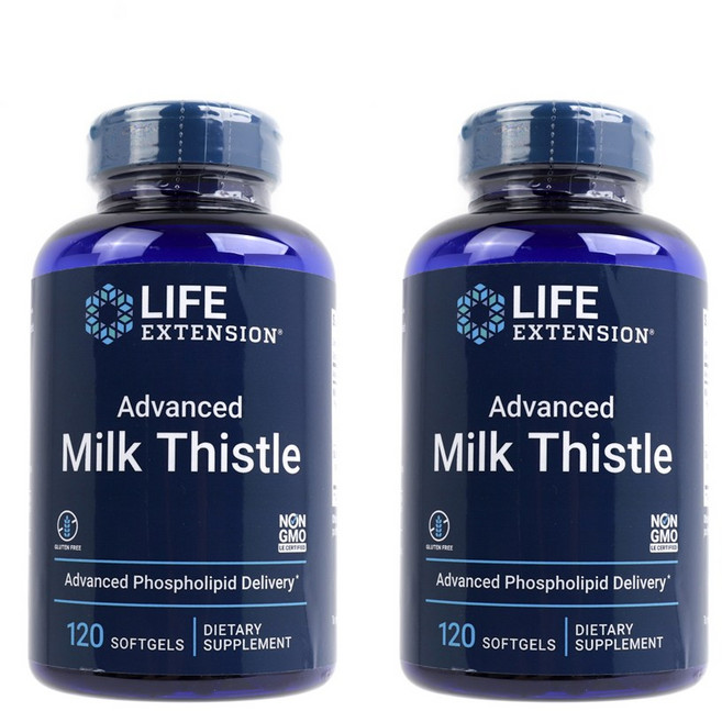 라이프익스텐션 어드벤스드 밀크시슬, 120정, 2개