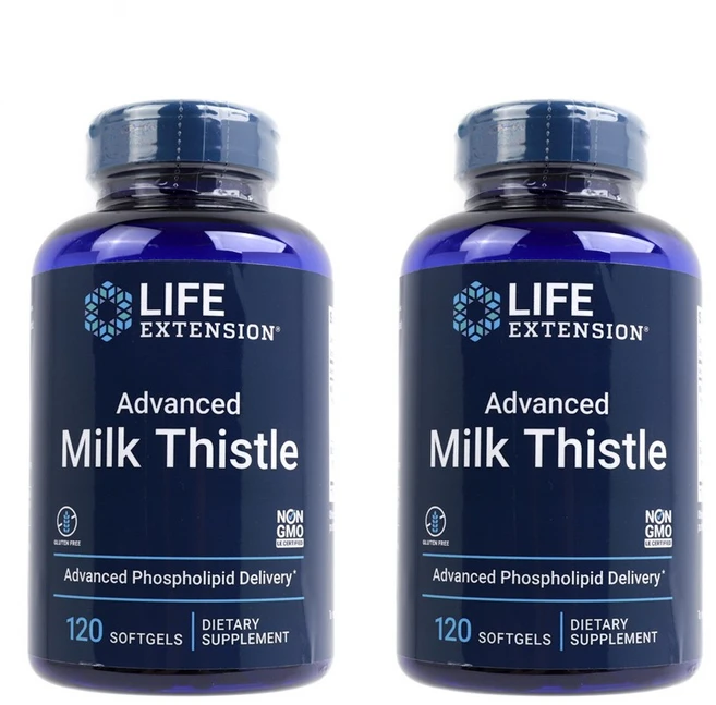 라이프익스텐션 어드벤스드 밀크시슬, 120정, 2개 - 쿠팡