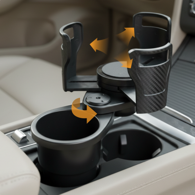 벨로딜 밀착지지 흔들림NO 심플핏 차량용 컵홀더, 1개