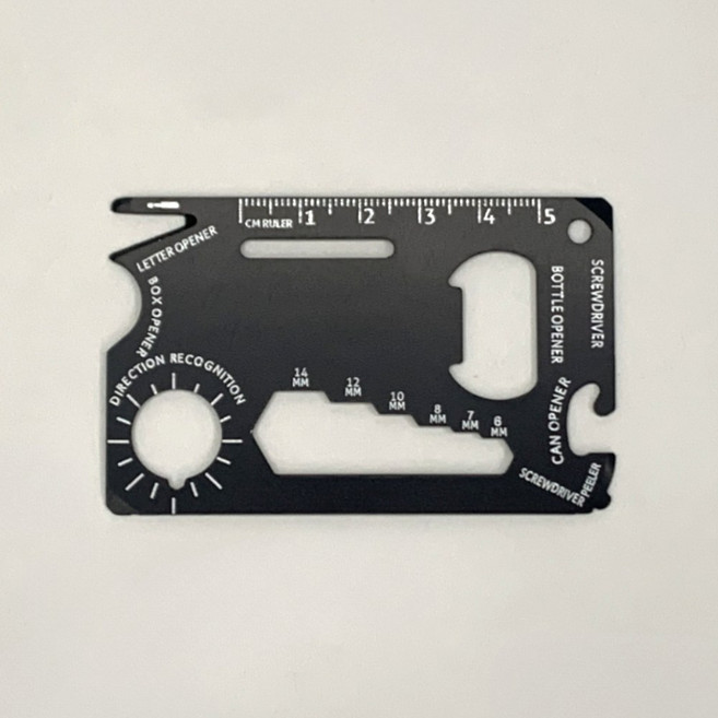 JPA 지갑에 쏙 카드형 멀티툴, 기본, 1개, 상세페이지 참조