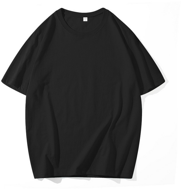 夏季薄款精梳棉 短袖t恤團體服 工作服, 黑色,3XL