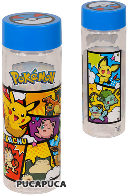포켓몬스터 슈퍼볼 물통 캐릭터 물병 유치원 어린이집 유아 아동 초등 어린이 텀블러, 1개, 500ml, 블루