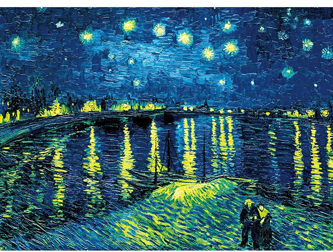 론강의 별이 빛나는 밤 직소 퍼즐 명화 500피스, 1개