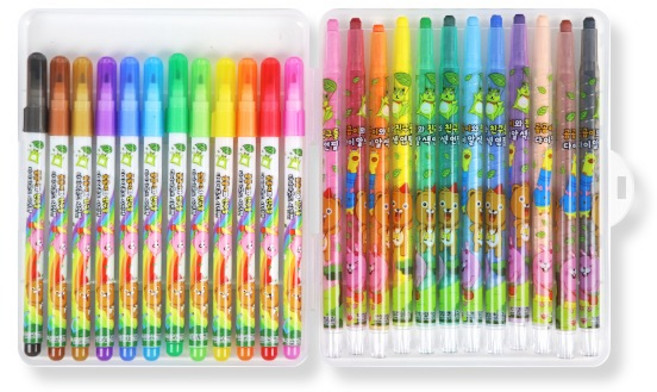 (보성) 곰곰이와친구들 컬러링키트 12색세트(1개) 색연필 사인펜