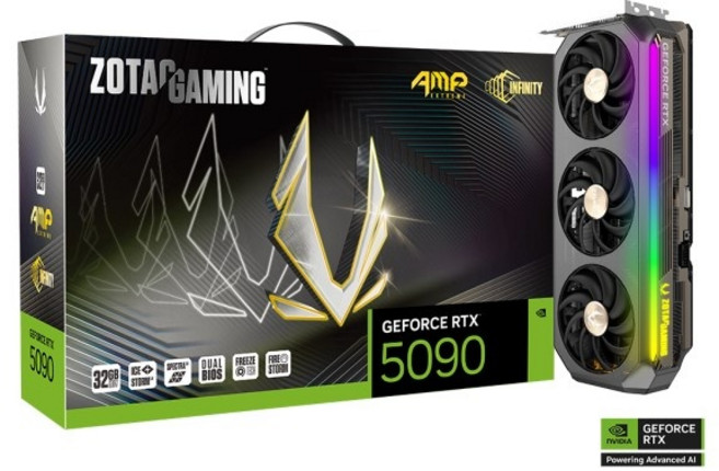 ZOTAC GAMING 지포스 RTX 5090 AMP EXTREME INFINITY D7 32GB
