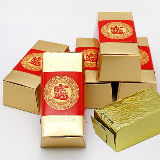 FlowerSP DIY招財進寶金磚米 婚禮小物, 1個, 超商取貨最多12個,收到後需自行DIY組裝