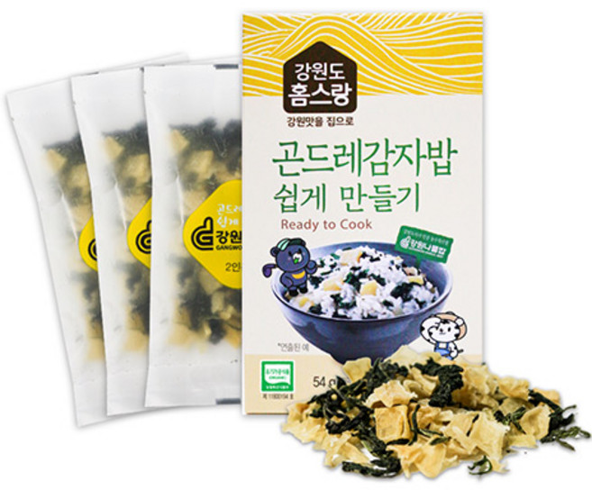 홈스랑 유기농 국내산 곤드레감자밥 쉽게만들기 45g, 1개