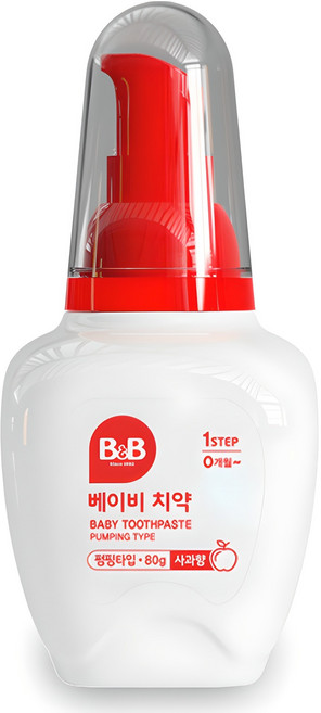 비앤비 베이비 치약 액상형 사과맛, 80g, 1개입, 1개