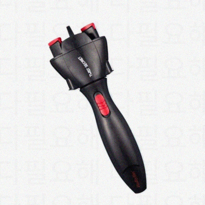 웨이브 셀프 헤어 스타일링 머리땋는 도구 꽈배기 벼머리 디스코땋기, 블랙