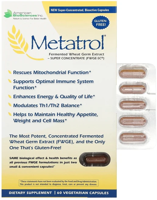 새해 첫좋은선물 American Biosciences Metatrol® Fermented Wheat Germ Extract 60 Vegetarian Capsules 제대로 할인합, AmericanBiosciencesMetatrolFer, 1 - 쿠팡