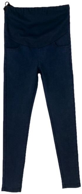 BABYSHARE 時尚孕婦裝 韓版仿舊刷色牛仔彈力托腹孕婦長褲 修身顯瘦休閒舒適