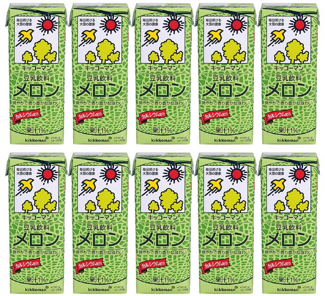 기꼬망 팩 두유음료 메론, 10개, 200ml