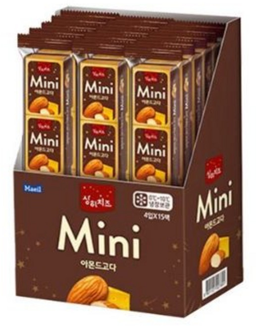 상하치즈 미니 포션 큐브 치즈 아몬드고다, 180개, 12g