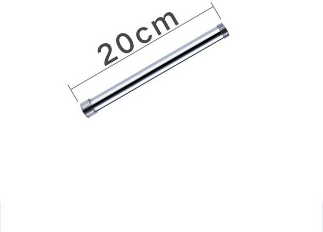 샤워 세트 욕실 구리 도금 20 연장 막대 홀더 익스텐더 슬라이드 30 40 50CM 액세서리, silver 20cm, silver 20cm, 1개