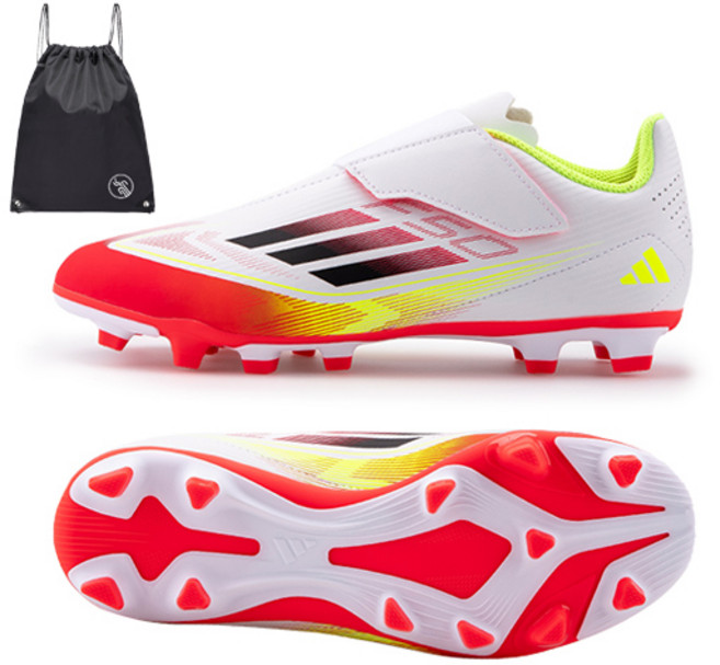 아디다스 주니어 끈없는 풋살화 축구화 어린이 여성 천연잔디용 모든구장용(PGN짐쌕가방 지급)