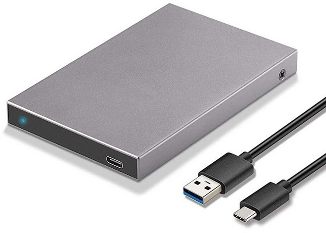 SSK 알루미늄 5인치 하드 드라이브 인클로저 USB 1세대 6GBPS SATA 외장 HDD 케이스 어댑터 5MM III SSD 호환 가능