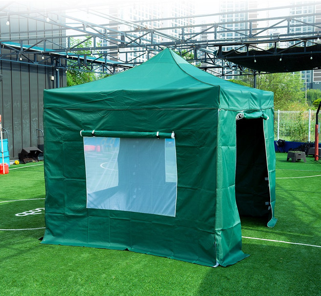 접이식 사계절 바람막이 캐노피천막 이동식 포장마차 야외 행사 주차 천막, 블루