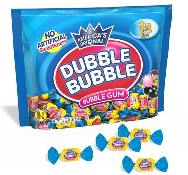 더블버블 미국 메이저리거 버블껌 2개x453g Dubble Bubble Chewing Gum 2ct, 453g, 2개