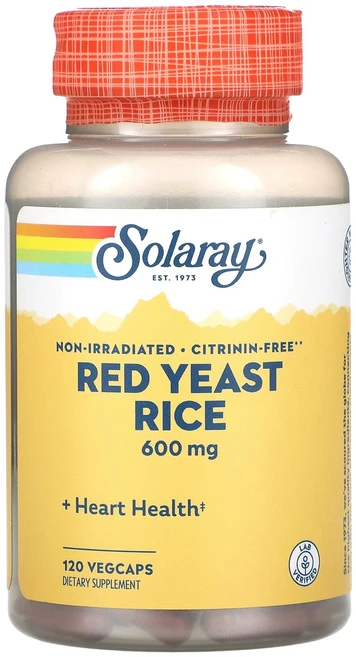 Solaray 홍버섯쌀 600 120 베지 캡슐, Solaray 홍버섯쌀 600 120 베..., 1개, 120정 - 쿠팡