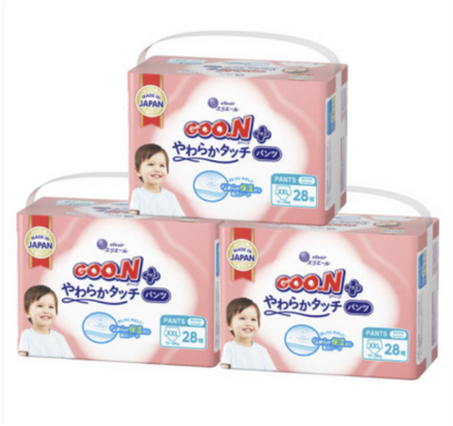 군 오리지널 팬티형 기저귀 여아용, 점보형(2XL), 336매