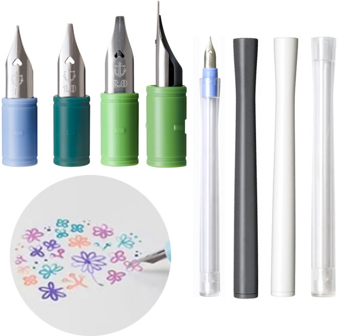 세일러 호코로 만년필 펜촉 펜대 팬대, 1개, 펜촉 (1mm)