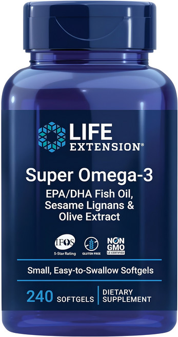 라이프익스텐션 슈퍼 오메가 3 소프트젤, 240정, 1개