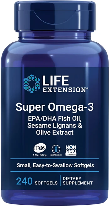 라이프익스텐션 슈퍼 오메가 3 소프트젤, 240정, 1개 - 쿠팡