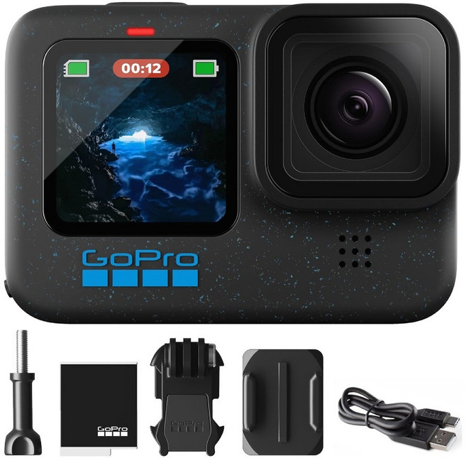 GoPro 히어로12 블랙 액션 카메라 5.3K60 27MP, 2, 1