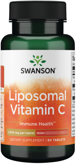 스완슨 리포소멀 비타민 C 하이 1000 mg 타블렛, 60정, 1개