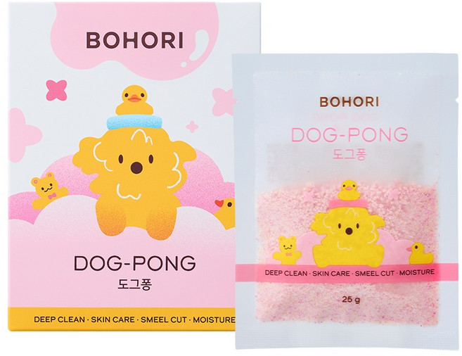 보호리 도그퐁 샴푸 1박스 25g 강아지 피부염 각질 제거 모낭충 딥클린 진정 탄산 버블 스파