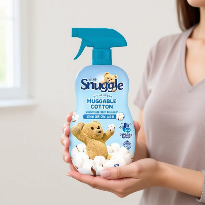 스너글 섬유탈취제 허거블코튼 470ml 3개 섬유향수 룸스프레이 드레스퍼퓸 507927
