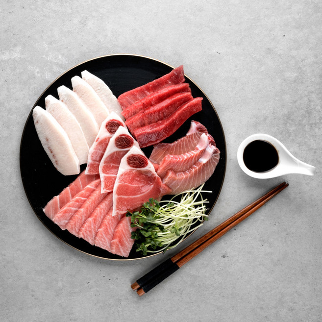 부산 직송 참치회 280g 프리미엄 냉동 참치 참다랑어 오도로 눈다랑어 정도, 4개