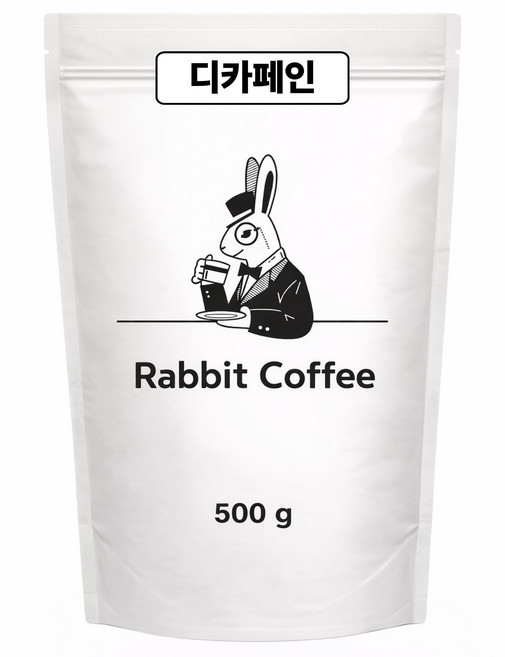 래빗커피 콜롬비아 디카페인 원두커피 원두콩 가성비 갓볶은 원두, 1개, 500g, 홀빈(분쇄안함)