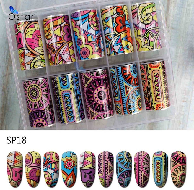 Ostar Nails 心緹 新款 星空紙轉印紙 網紅美甲星空貼紙 純色金屬 大理石 玻璃紙, 1個, SP18