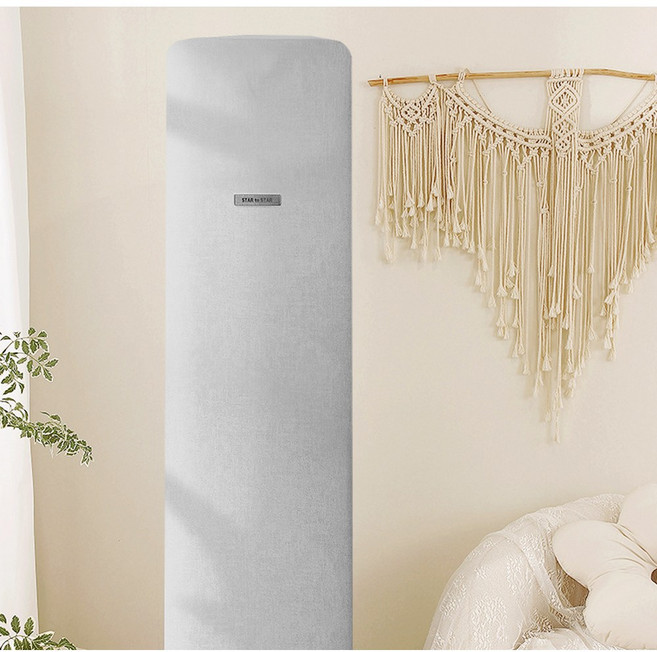 별의별샵 스탠드 벽걸이 에어컨커버 프리미엄 소파원단 국내생산, 그레이