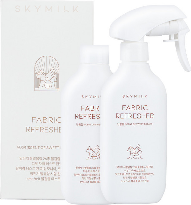 스카이밀크 정전기방지 동키밀크 섬유탈취제 단꿈향, 1개, 400ml
