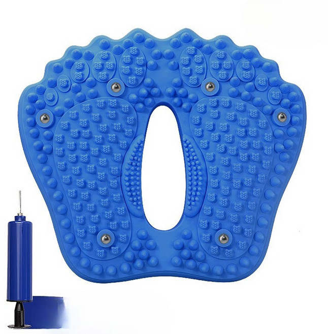 발지압 발마사지 스탭퍼 다기능 자기 마사지 패드 미끄럼 방지 지압 매트 가정용 휴식을 위한 풍선형 마사지기, old blue