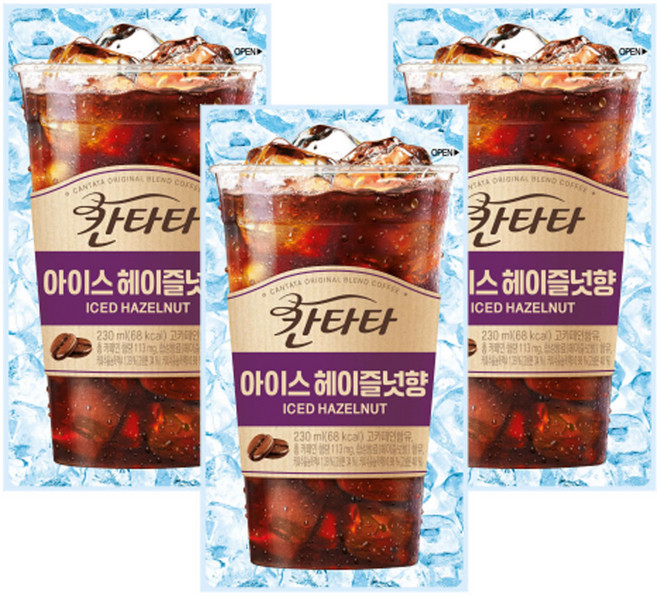 칸타타 헤이즐넛 파우치 230ml 50팩, 50개